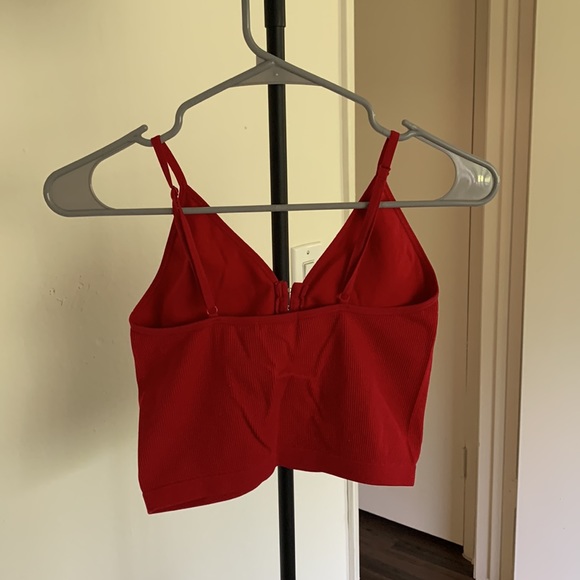 Red Corset Crop Top - Picture 4 of 4